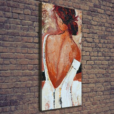 Foto auf leinwand vertikales Frau