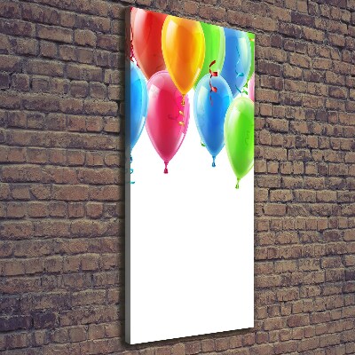 Wandbild vertikales Bunte Luftballons