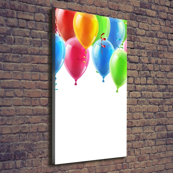 Wandbild vertikales Bunte Luftballons