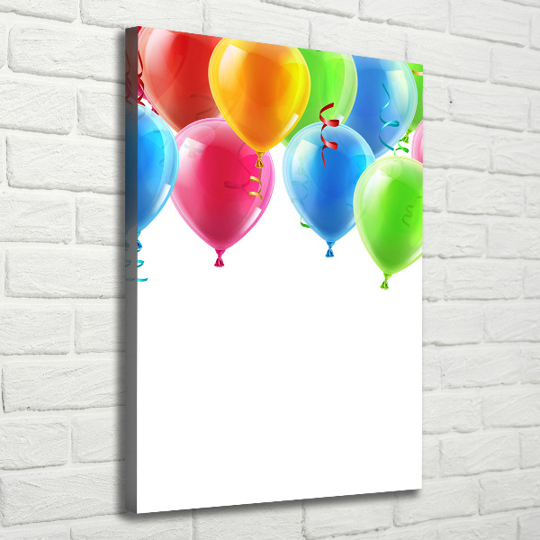 Wandbild vertikales Bunte Luftballons