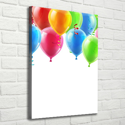 Wandbild vertikales Bunte Luftballons