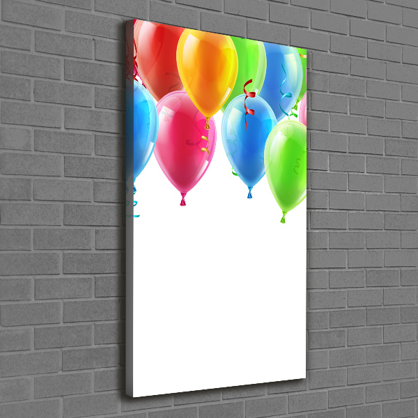 Wandbild vertikales Bunte Luftballons