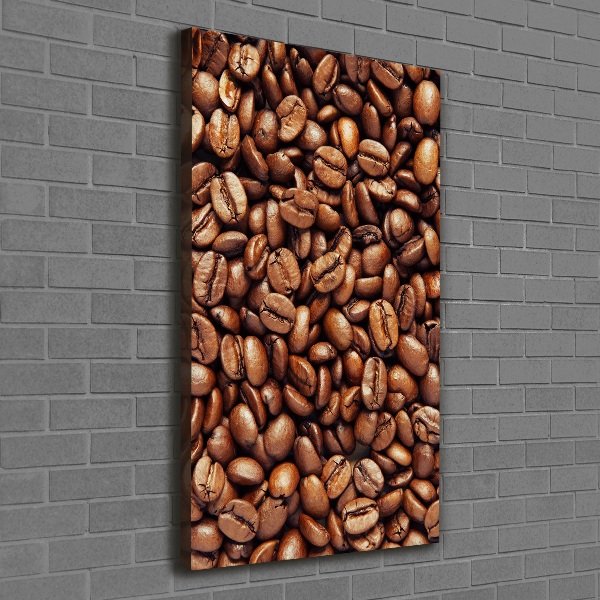 Wandbild vertikales Kaffeebohnen