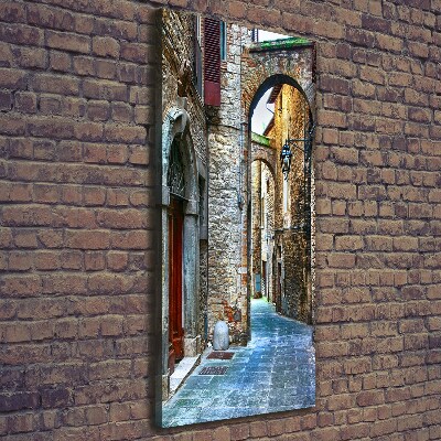 Foto leinwand vertikales Italienische Straßen