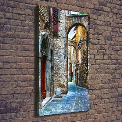 Foto leinwand vertikales Italienische Straßen