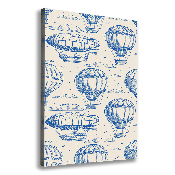 Wandbild vertikales Luftschiffe und Ballons