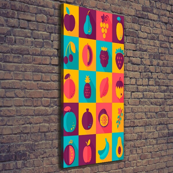 Foto leinwand vertikales Obst