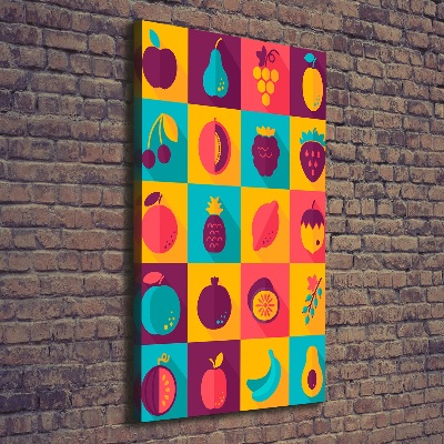Foto leinwand vertikales Obst
