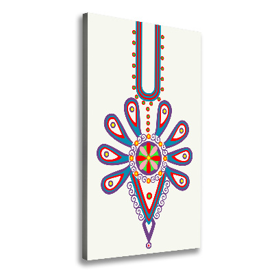 Foto leinwand vertikales Polnisches Volksmuster