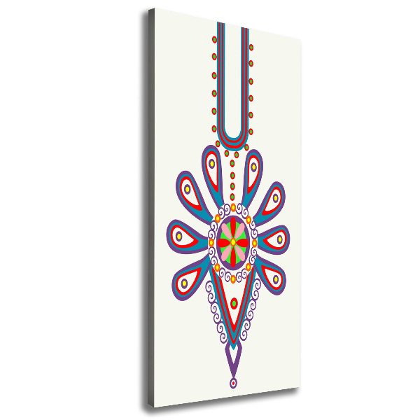 Foto leinwand vertikales Polnisches Volksmuster