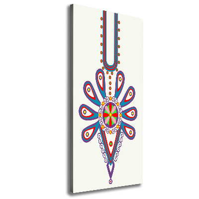 Foto leinwand vertikales Polnisches Volksmuster