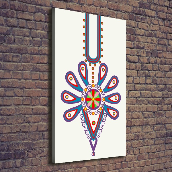 Foto leinwand vertikales Polnisches Volksmuster