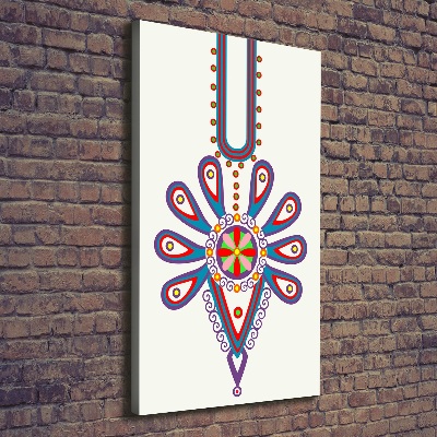 Foto leinwand vertikales Polnisches Volksmuster