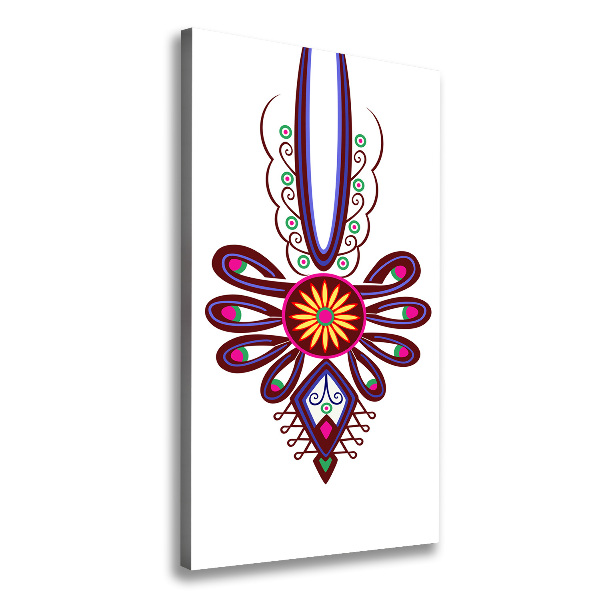 Foto leinwand vertikales Polnisches Volksmuster