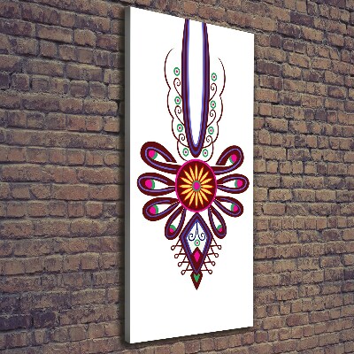 Foto leinwand vertikales Polnisches Volksmuster