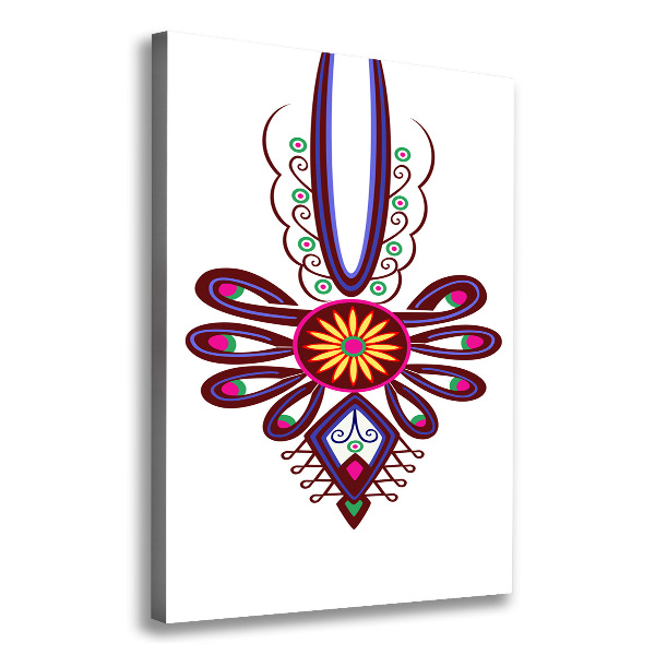 Foto leinwand vertikales Polnisches Volksmuster