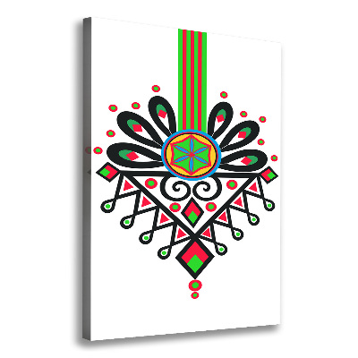 Foto auf leinwand vertikales Polnisches Volksmuster