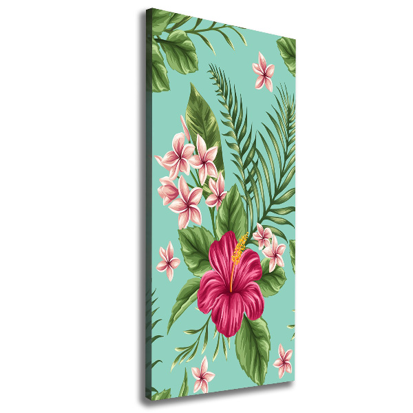 Wandbild vertikales Hawaiianische Blumen