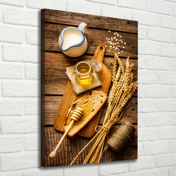 Wandbild vertikales Frühstück