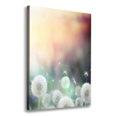 Foto leinwand vertikales Löwenzahn