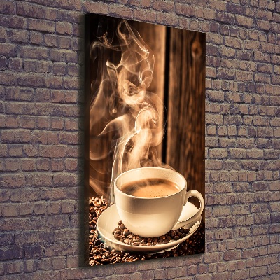 Foto leinwand vertikales Aromatischer Kaffee