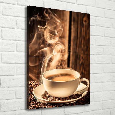 Foto leinwand vertikales Aromatischer Kaffee