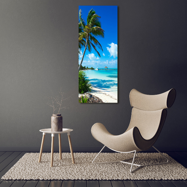 Foto auf leinwand vertikales Tropischer Strand