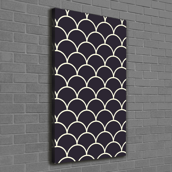 Foto auf leinwand vertikales Fischschuppen