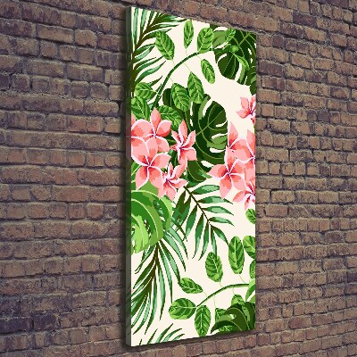 Wandbild vertikales Hawaiianische Blumen