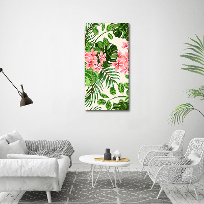 Wandbild vertikales Hawaiianische Blumen