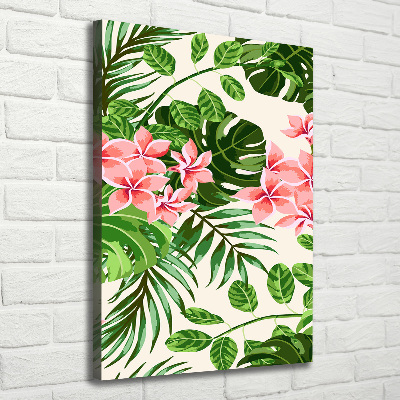 Wandbild vertikales Hawaiianische Blumen