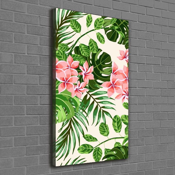 Wandbild vertikales Hawaiianische Blumen