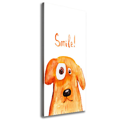 Foto leinwand vertikales Hund