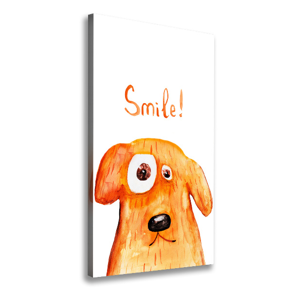 Foto leinwand vertikales Hund