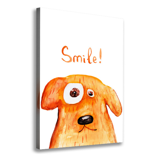 Foto leinwand vertikales Hund