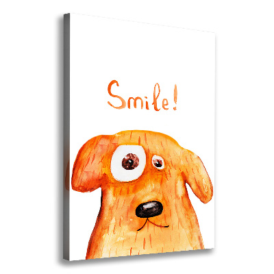 Foto leinwand vertikales Hund