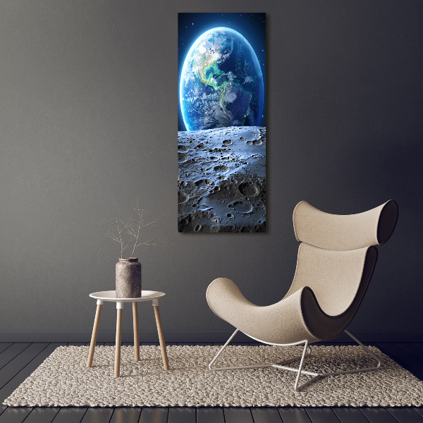 Wandbild vertikales Planet Erde