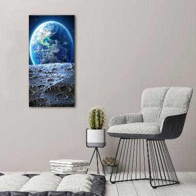 Wandbild vertikales Planet Erde