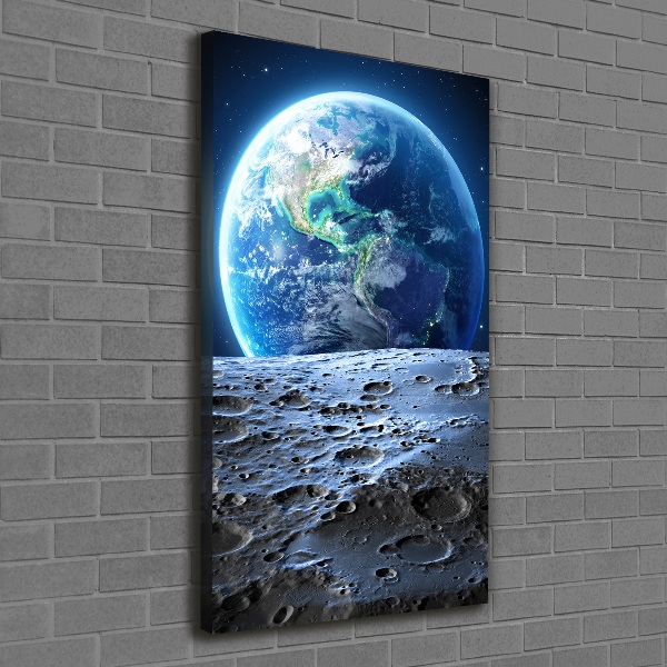 Wandbild vertikales Planet Erde