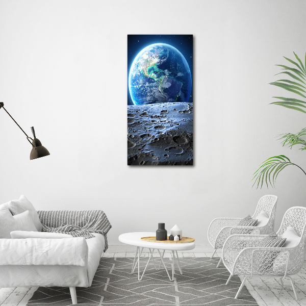Wandbild vertikales Planet Erde