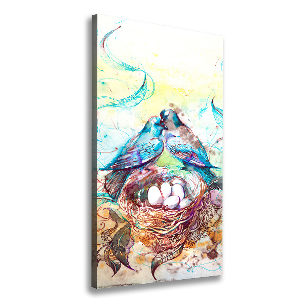 Foto auf leinwand vertikales Familie