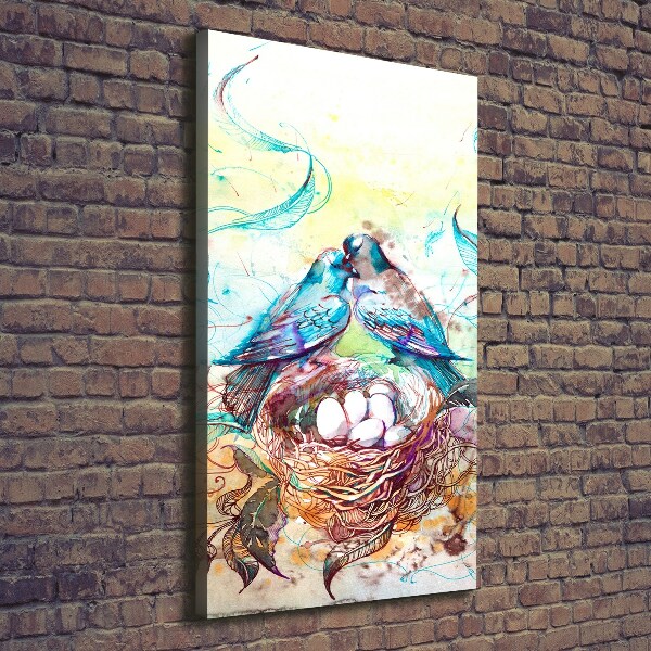 Foto auf leinwand vertikales Familie