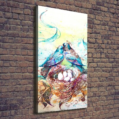 Foto auf leinwand vertikales Familie