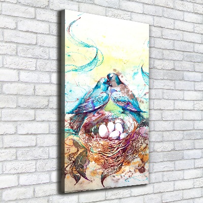 Foto auf leinwand vertikales Familie