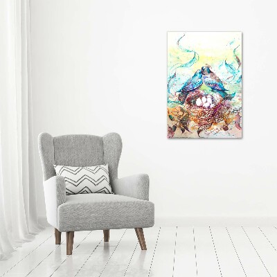 Foto auf leinwand vertikales Familie