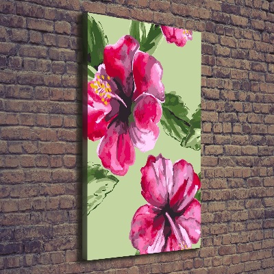 Foto auf leinwand vertikales Hawaiianische Blumen