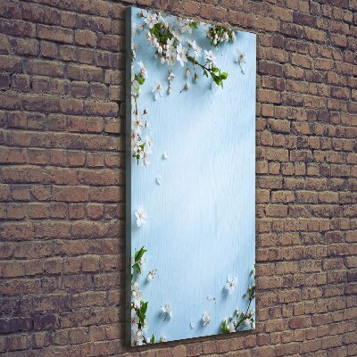 Foto auf leinwand vertikales Kirschblüten