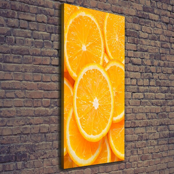 Foto leinwand vertikales Orangenscheiben