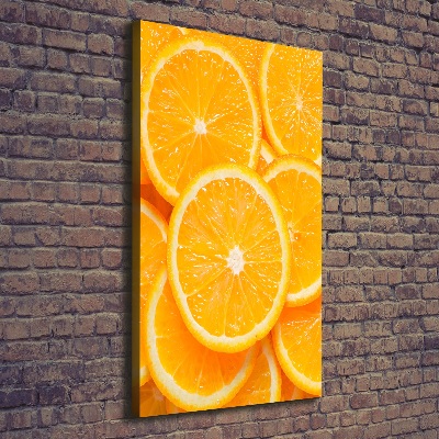 Foto leinwand vertikales Orangenscheiben