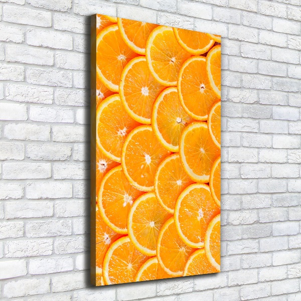 Foto auf leinwand vertikales Orangenscheiben